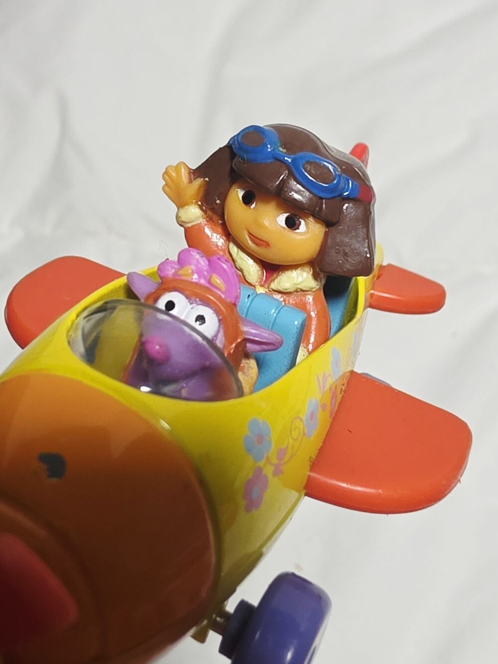 Dora the Explorer And Tico Diecast Plane Toy 2008 Viacom Cake Topper